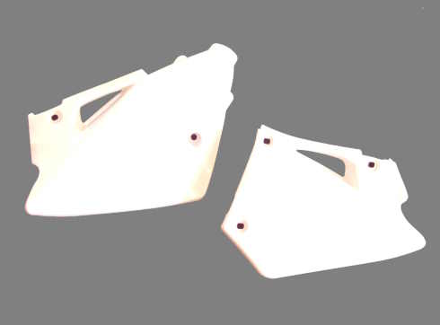 GASGAS SEITENDECKEL-SET 01-06 WEISS