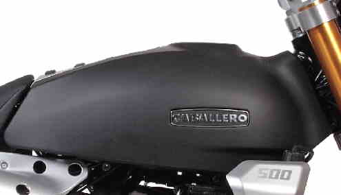 TANKVERKLEIDUNG CABALLERO MATT-SCHWARZ