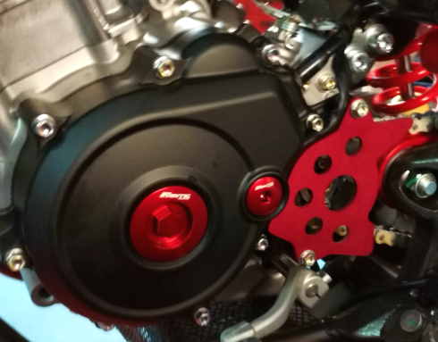 CNC INSPEKTIONS-SCHRAUBEN KIT 125 4T ROT